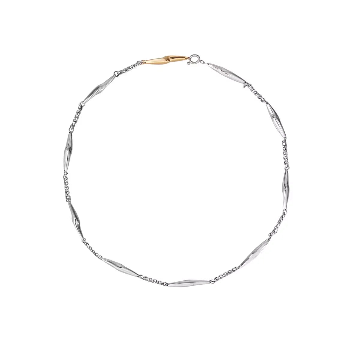 BLACKHEAD Two-Tone Spliced Chain Necklace for Men