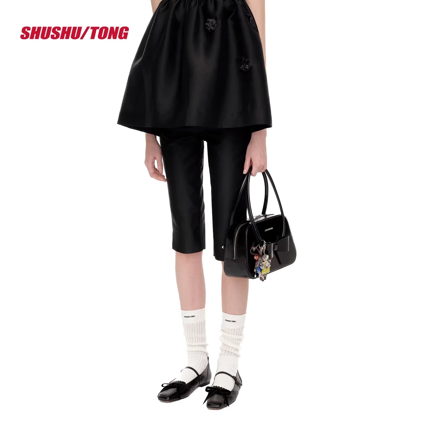 shushutong Winter Slim Fit Knee-Length Pencil Pants