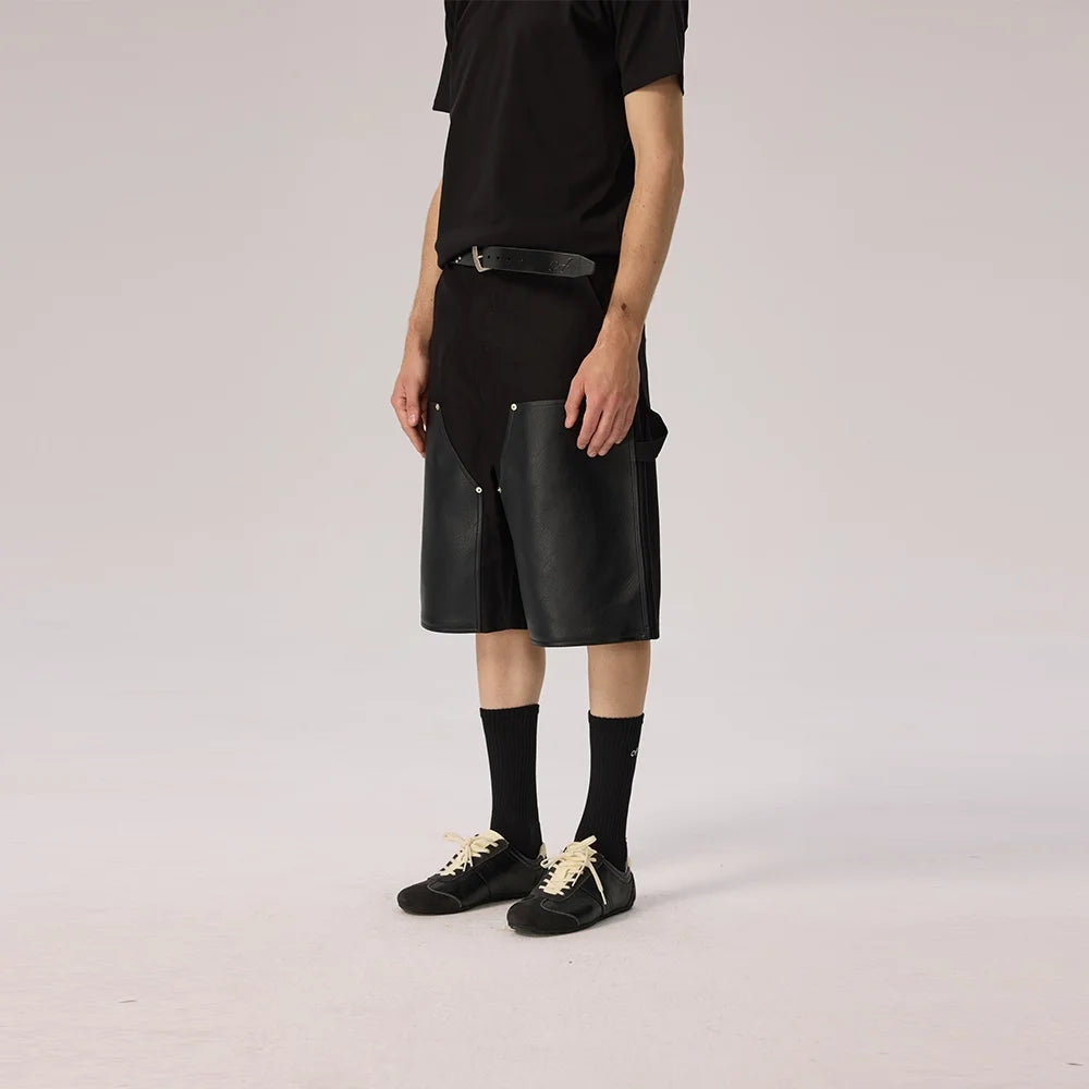 AFterTaste Double Knee Patchwork Cargo Shorts