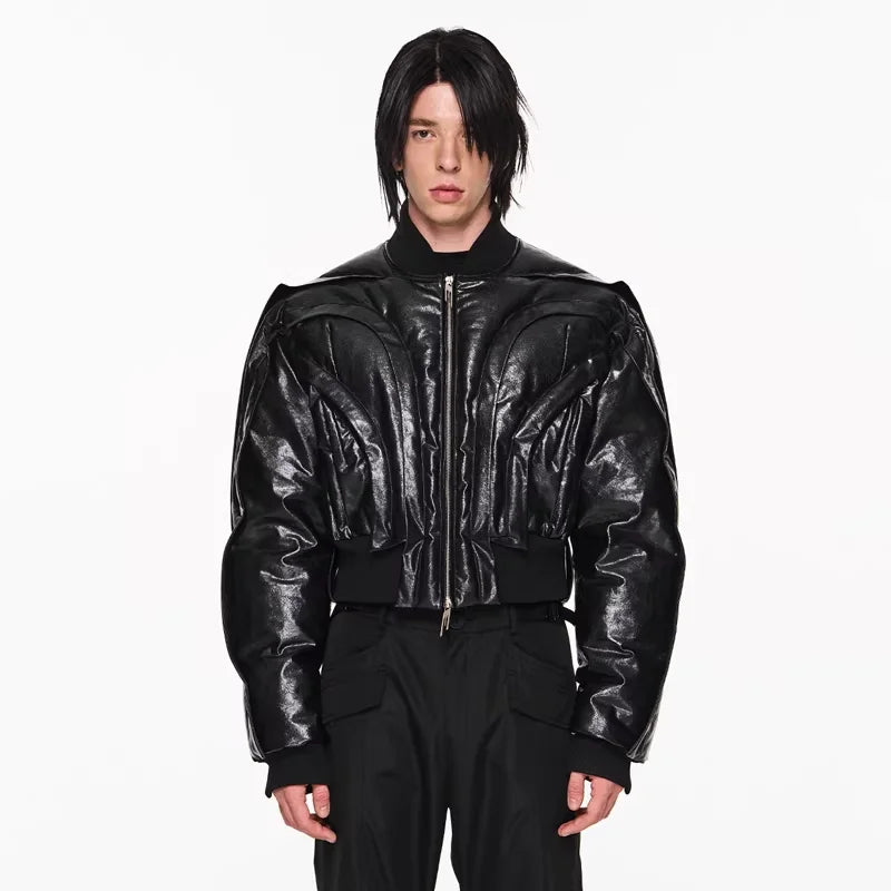BLINDNOPLAN Short Overlapping MA-1 Puffer Jacket
