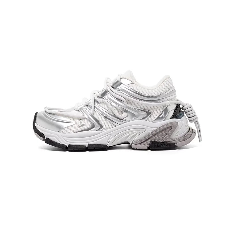 BLINDNOPLAN Space Silver Chunky Sole Electric Sports Sneakers