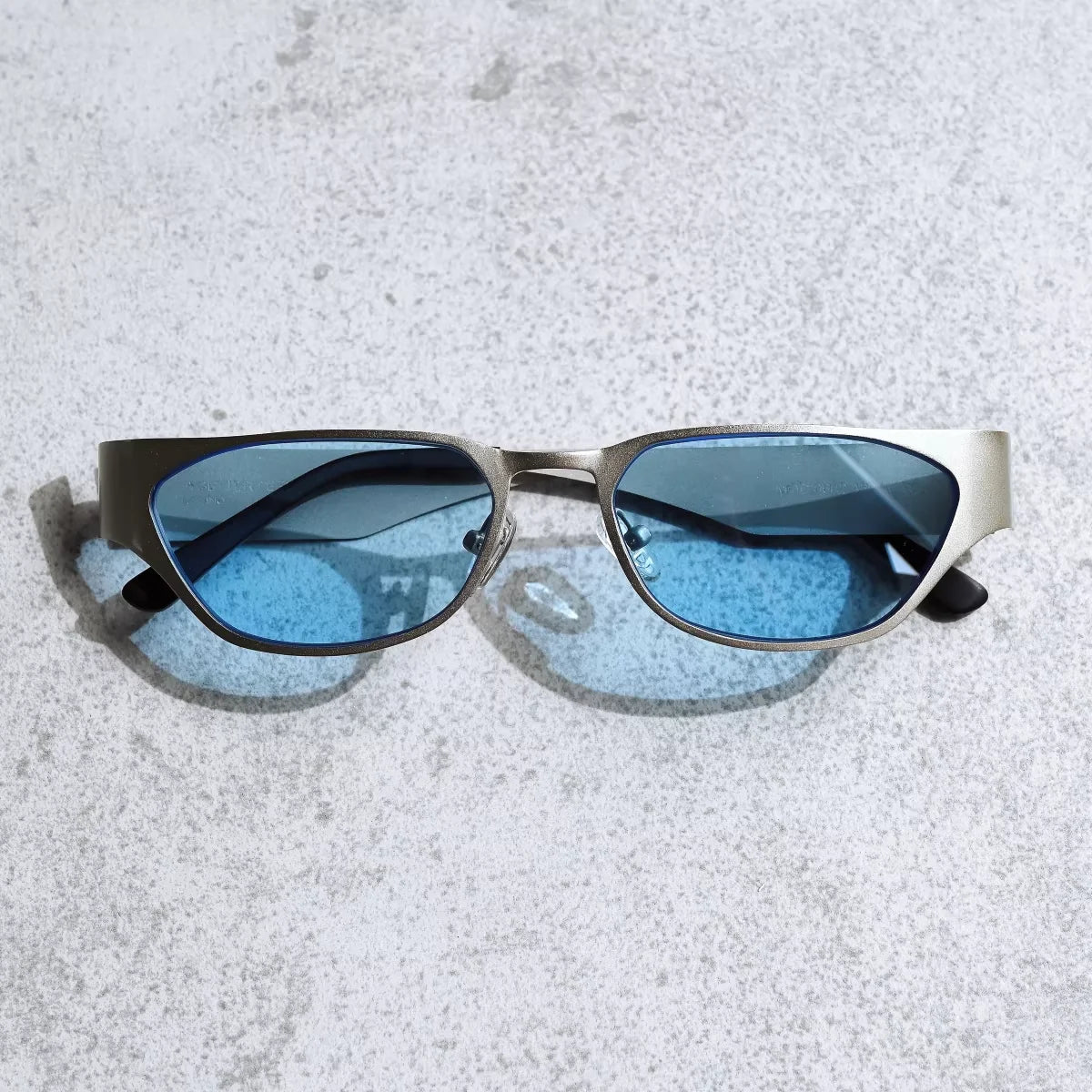 FUTURE UPDATE Y2K Futuristic Stainless Steel Unisex Sunglasses Frame