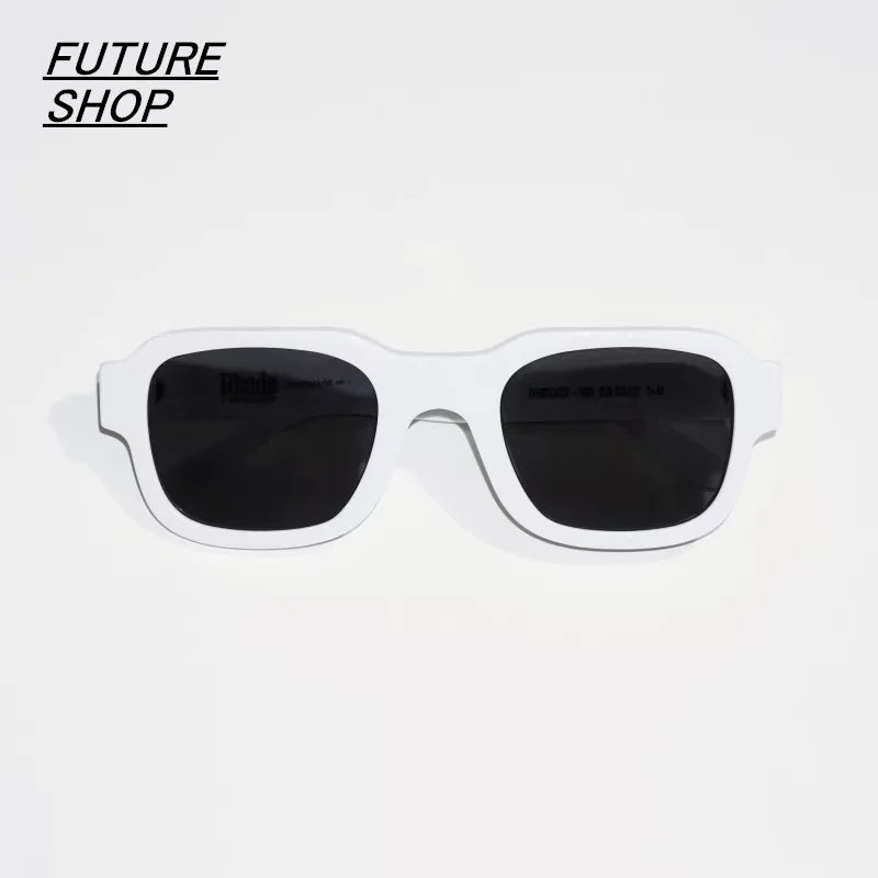 FUTURE UPDATE Unisex Futuristic Hip-Hop Rectangular Acetate Sunglasses