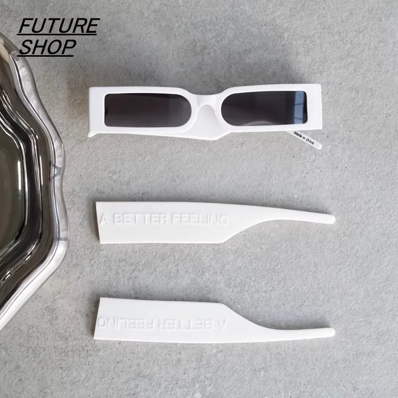 FUTURE UPDATE Slim Rectangular Unisex Acetate Eyeglass Frames for Myopia