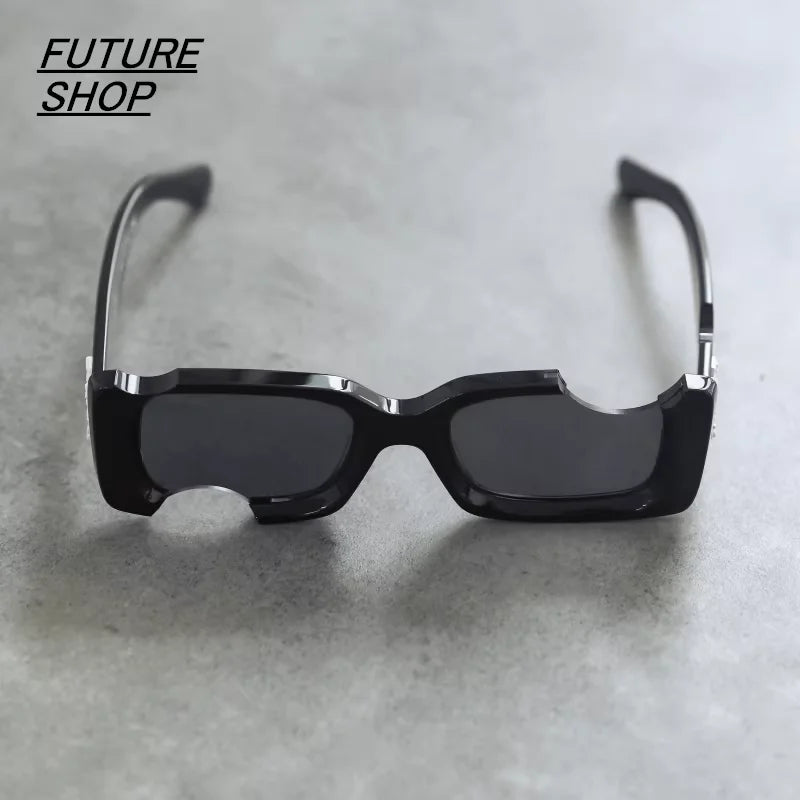 FUTURE UPDATE Avant-Garde Y2K Rectangular Sunglasses