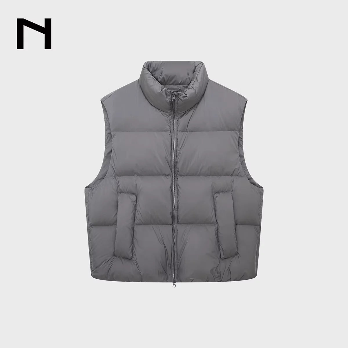 NANS Menswear Lightweight Crinkled Multicolor Puffer Down Vest