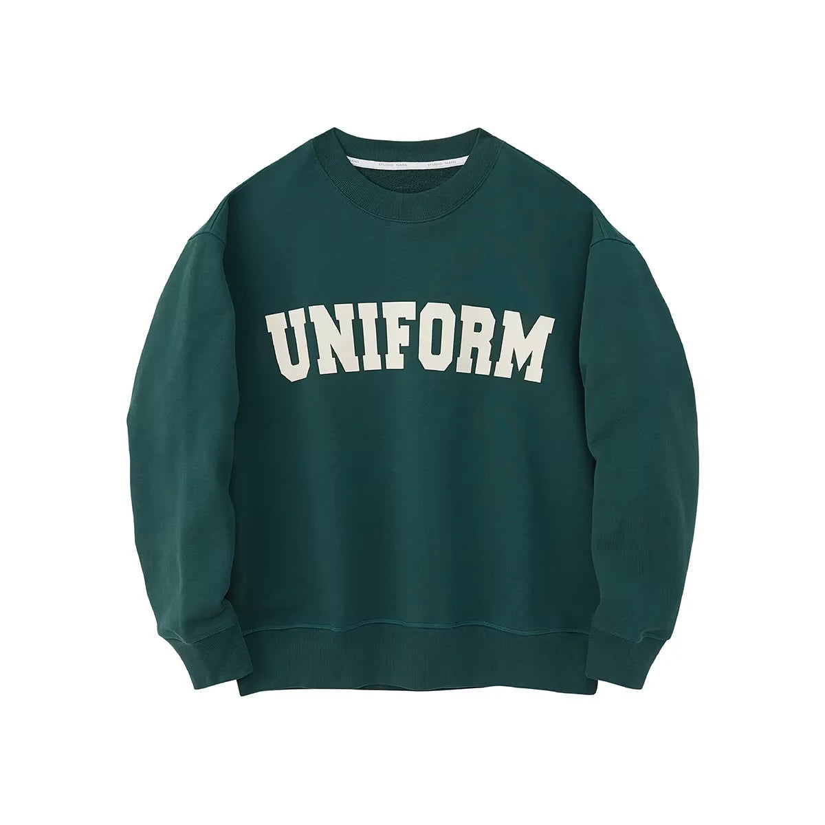 NANS Menswear Heavyweight Cotton Terry Contrast Crewneck Sweatshirt