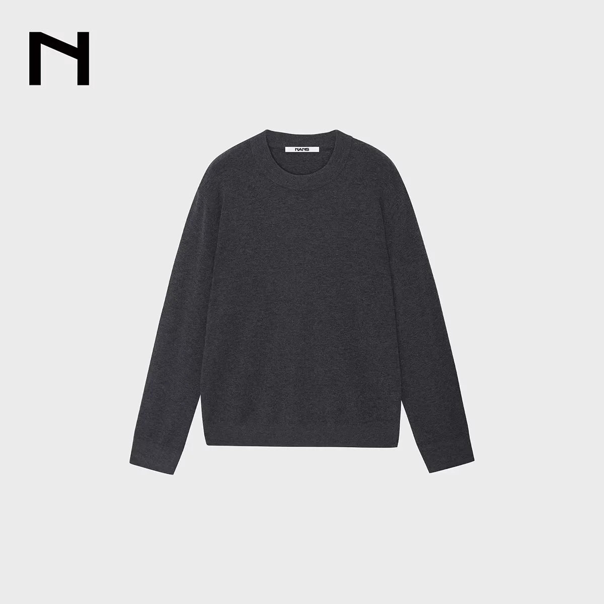 NANS Menswear Men's Fine Knit Merino Wool Polo Sweater