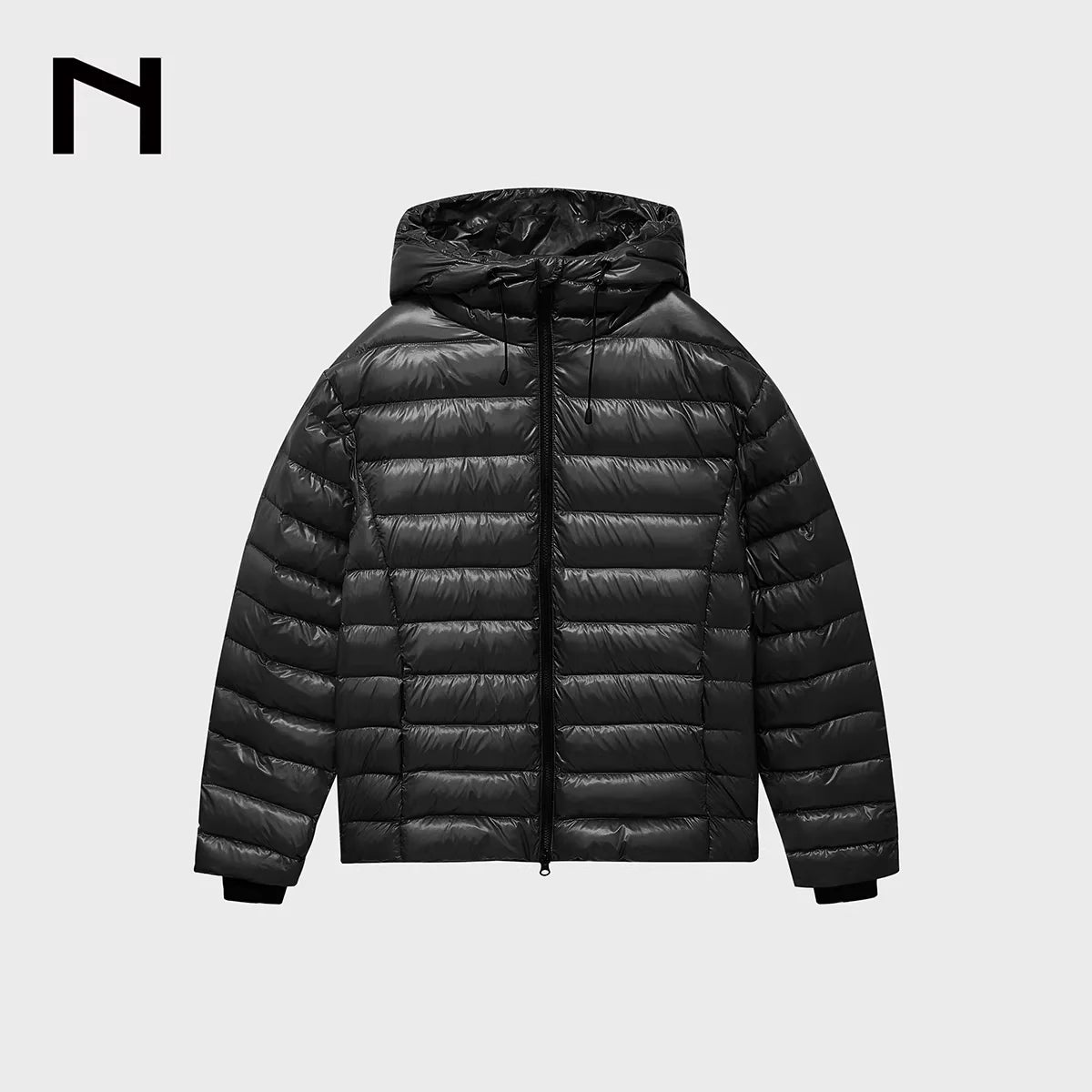 NANS Menswear Lightweight Quilted Hooded Down Jacket