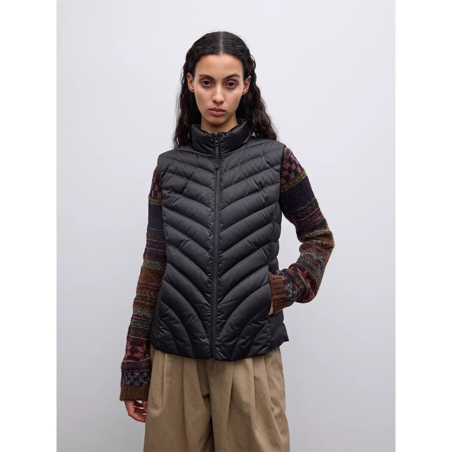 RandomPiece Lightweight White Duck Down Quilted Vest