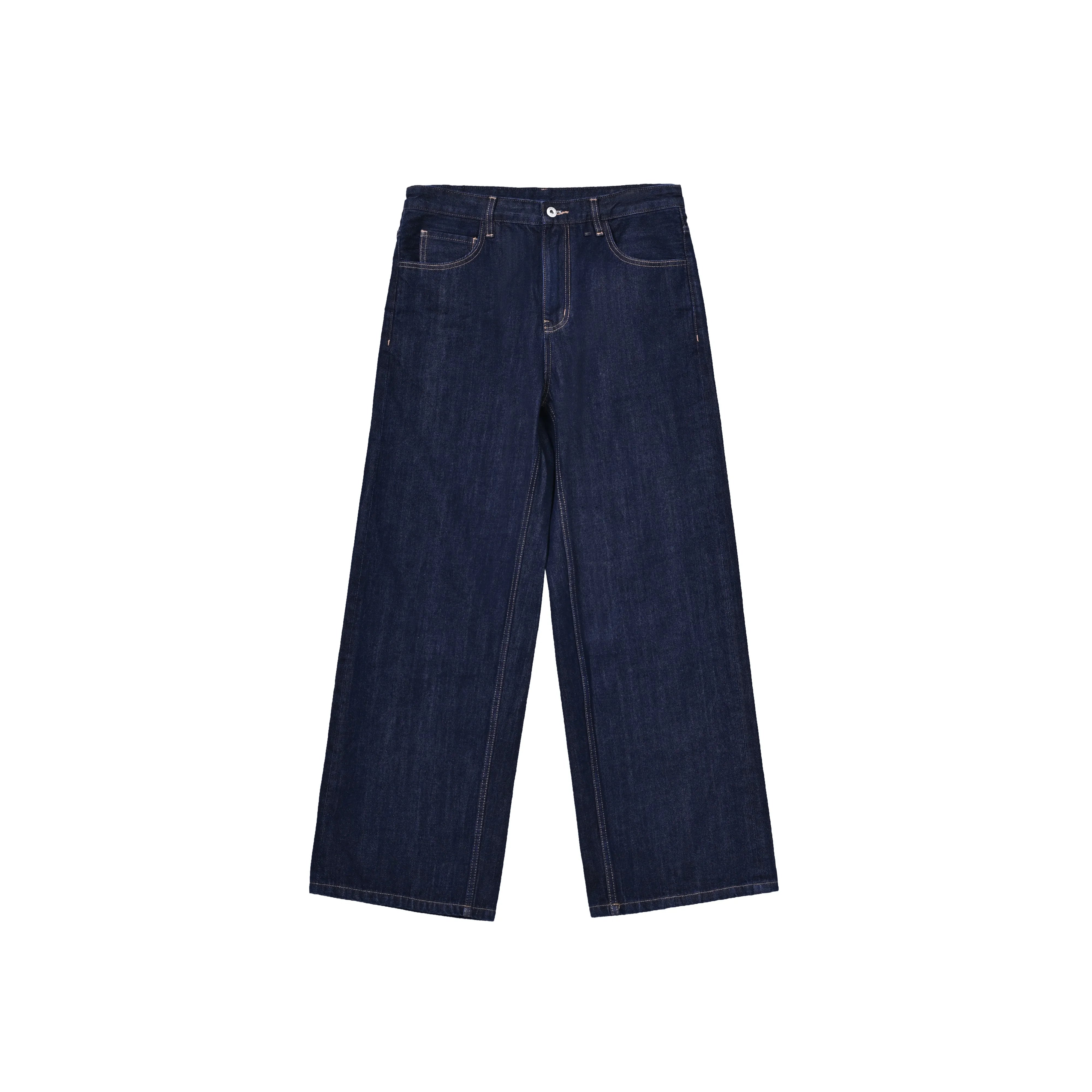 Roolrren homme Selvedge Raw Denim Straight Fit Jeans