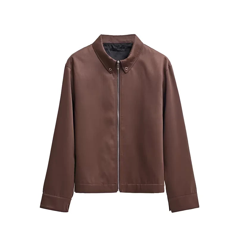 Roolrren homme Men's Heavyweight Zip-Up Cleanfit Jacket