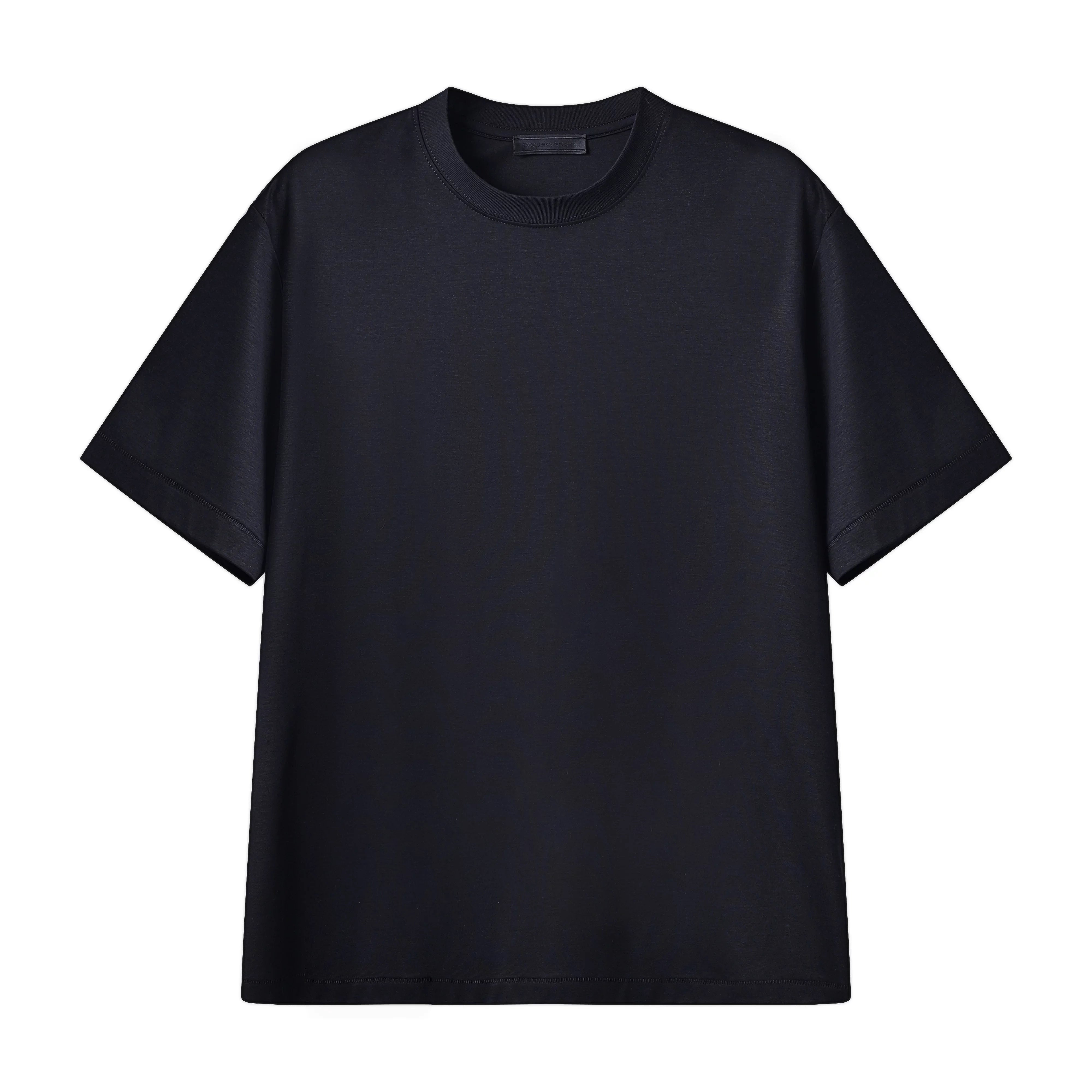 Roolrren homme Men's Silk-Blend Crew Neck T-Shirt