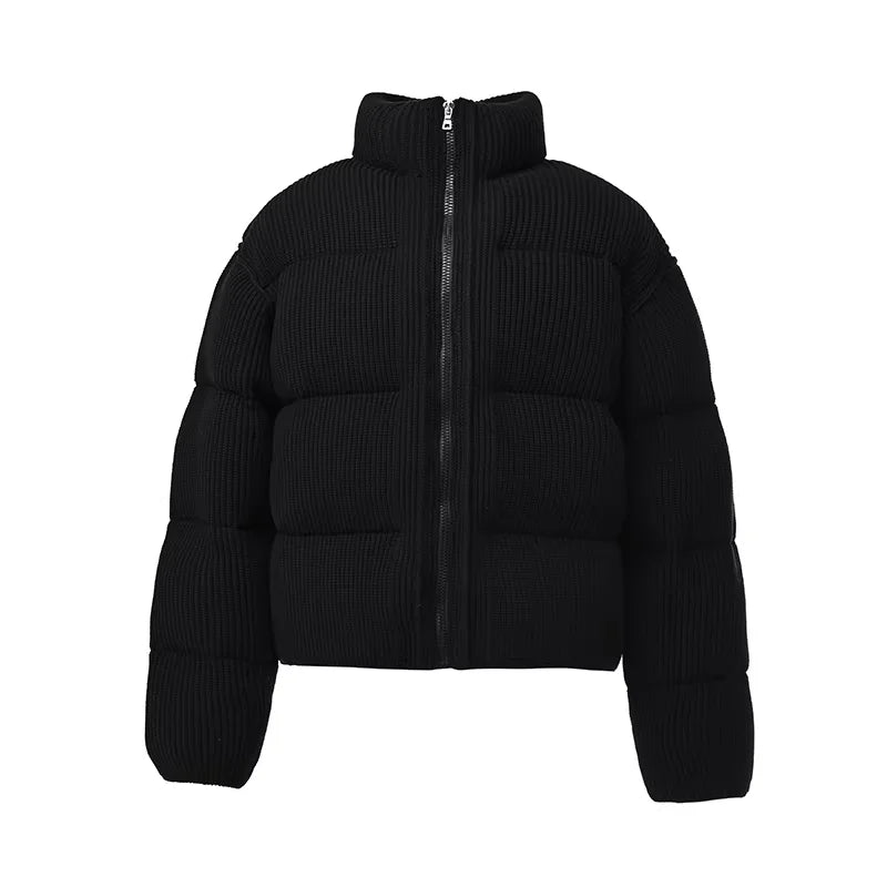 Roolrren homme Heavyweight Knit Shell Goose Down Jacket