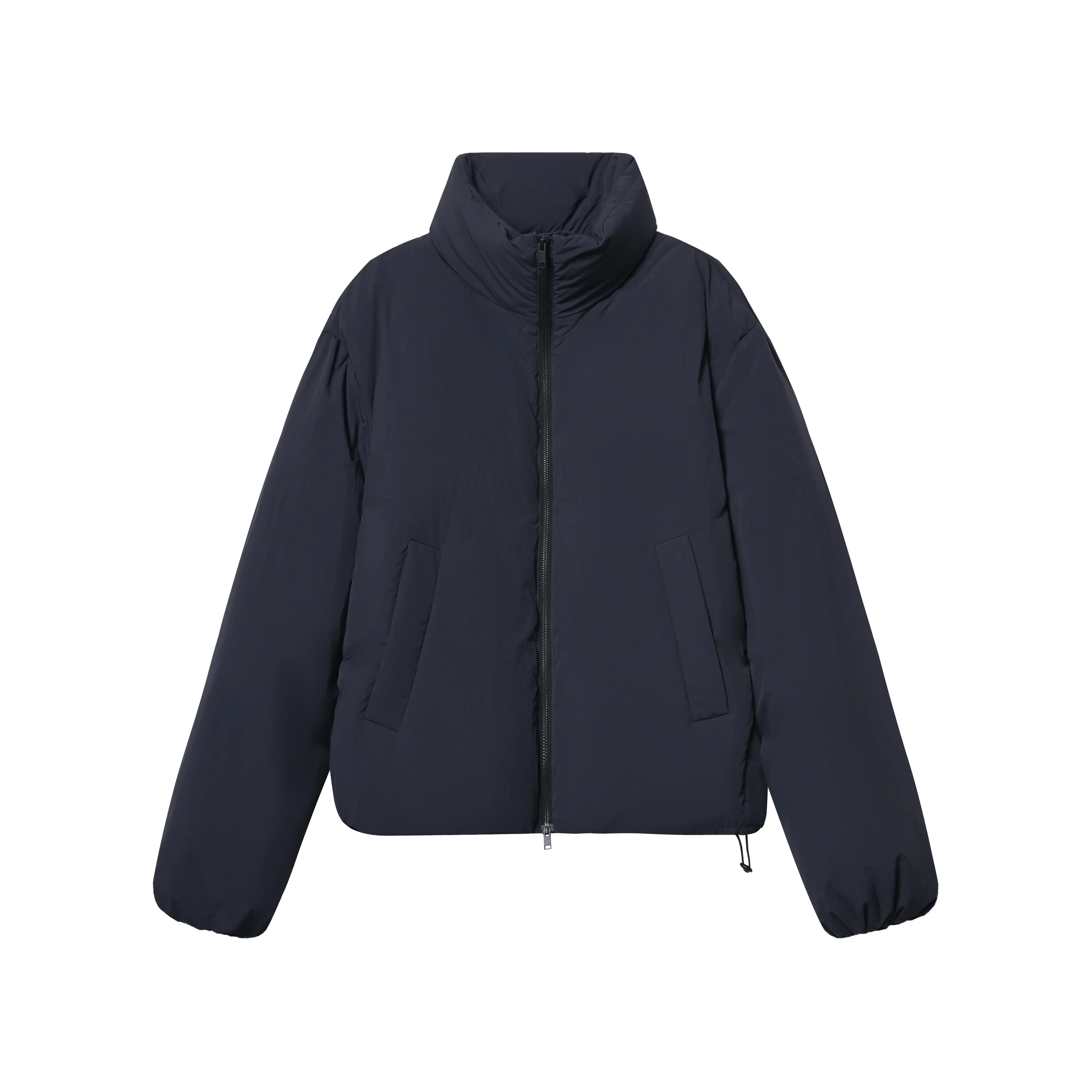 Roolrren homme Minimalist Water-Resistant Stand Collar Down Jacket