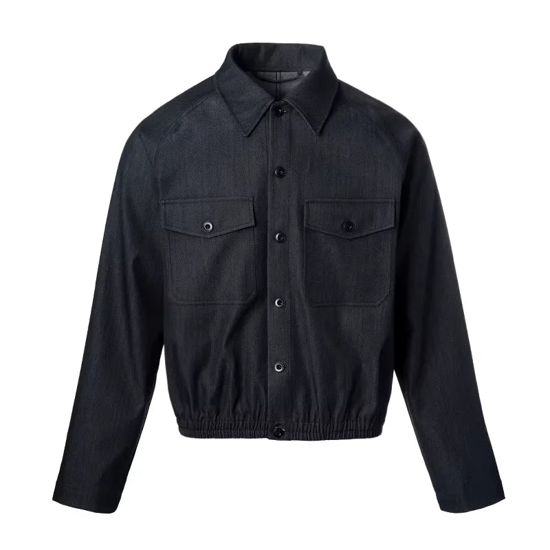 ROYA Mercerized Wool Denim Workwear Jacket