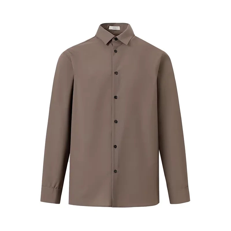 ROYA Merino Wool Blend Minimal Shirt