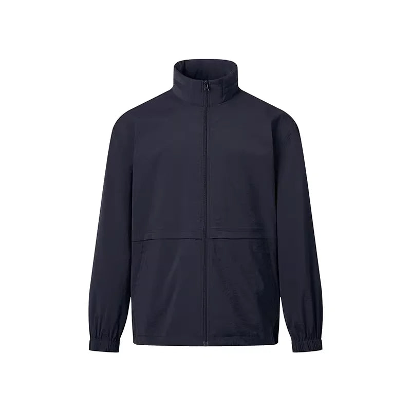 ROYA Lightweight Crinkled Texture Jacket and Shorts Set with Packable Hood