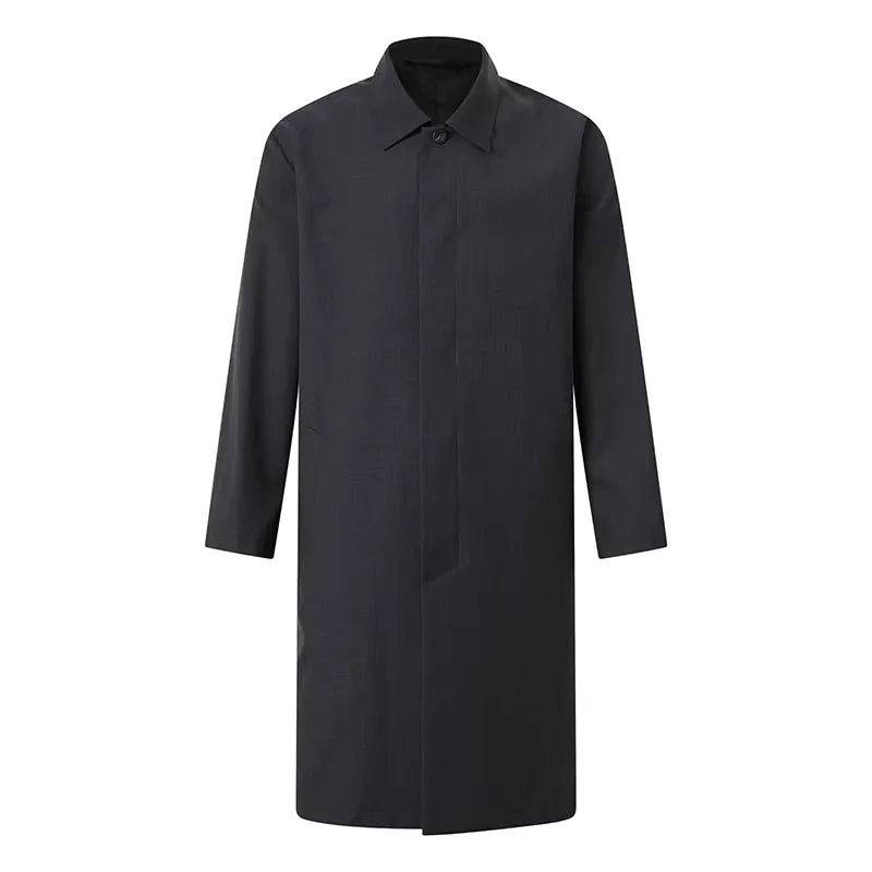 ROYA Merino Wool Blend Trench Coat
