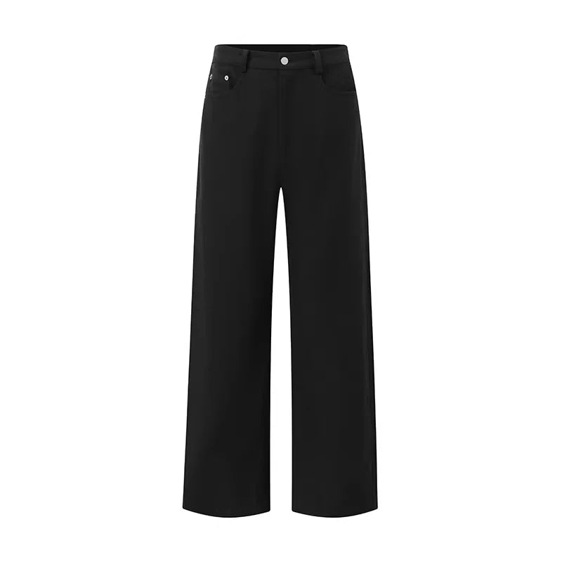 ROYA Organic Cotton Linen Blend Curved Blade Casual Pants