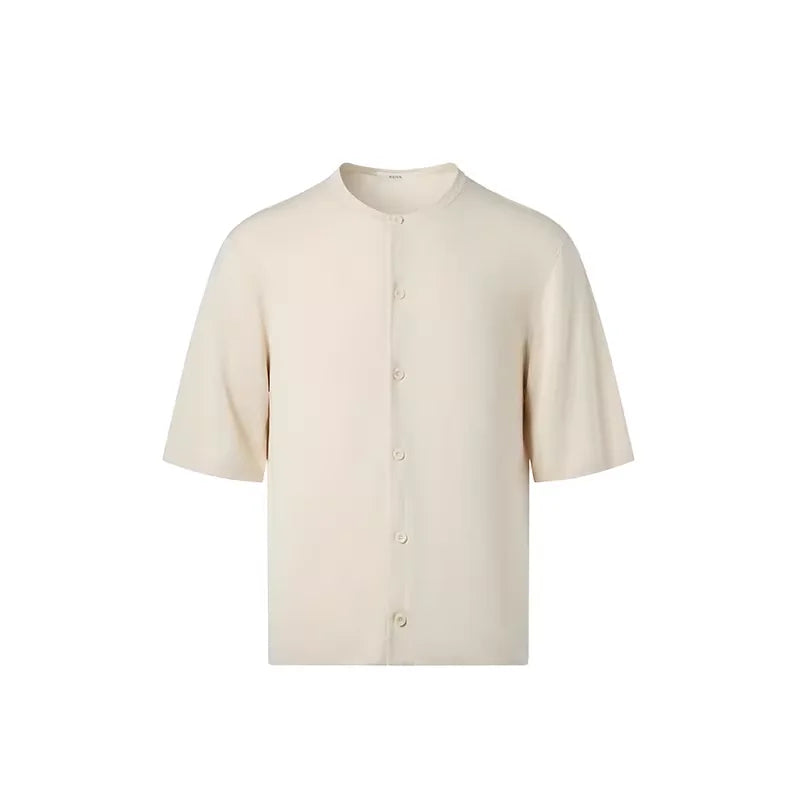 ROYA Lyocell Tencel Short Sleeve Open Cardigan