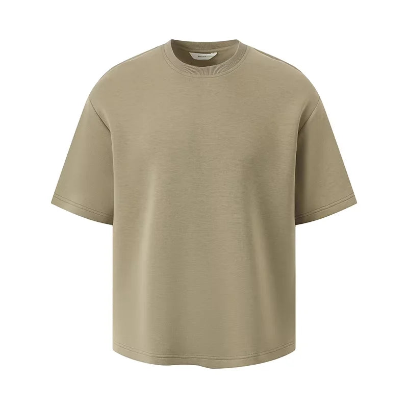 ROYA Modal Wool Air Layer Crew Neck T-Shirt