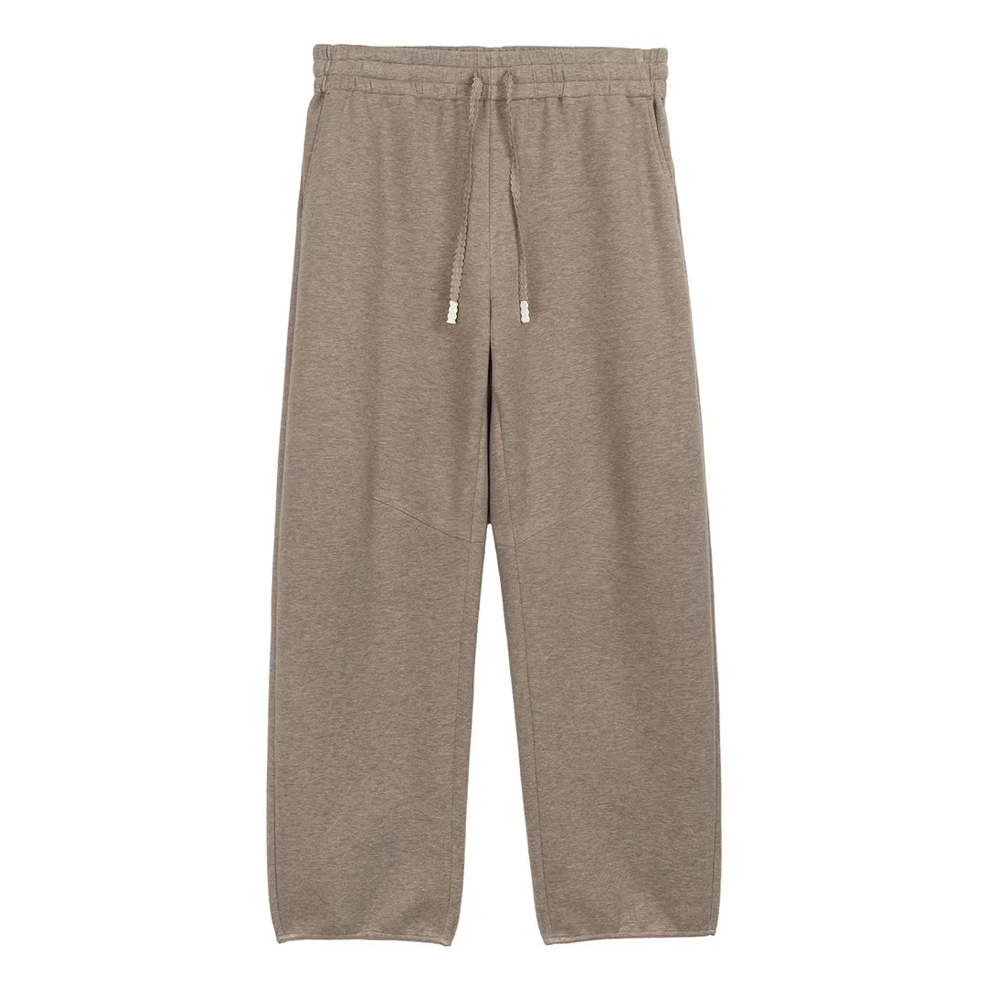 Simple Project Men's Fleece Straight-Leg Sweatpants with Cuffed Hem