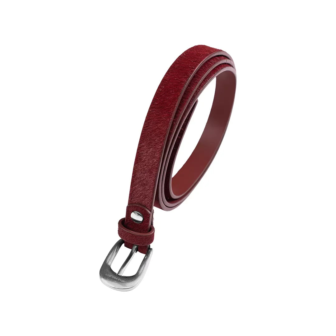 Simple Project Slim Textured Leather Belt