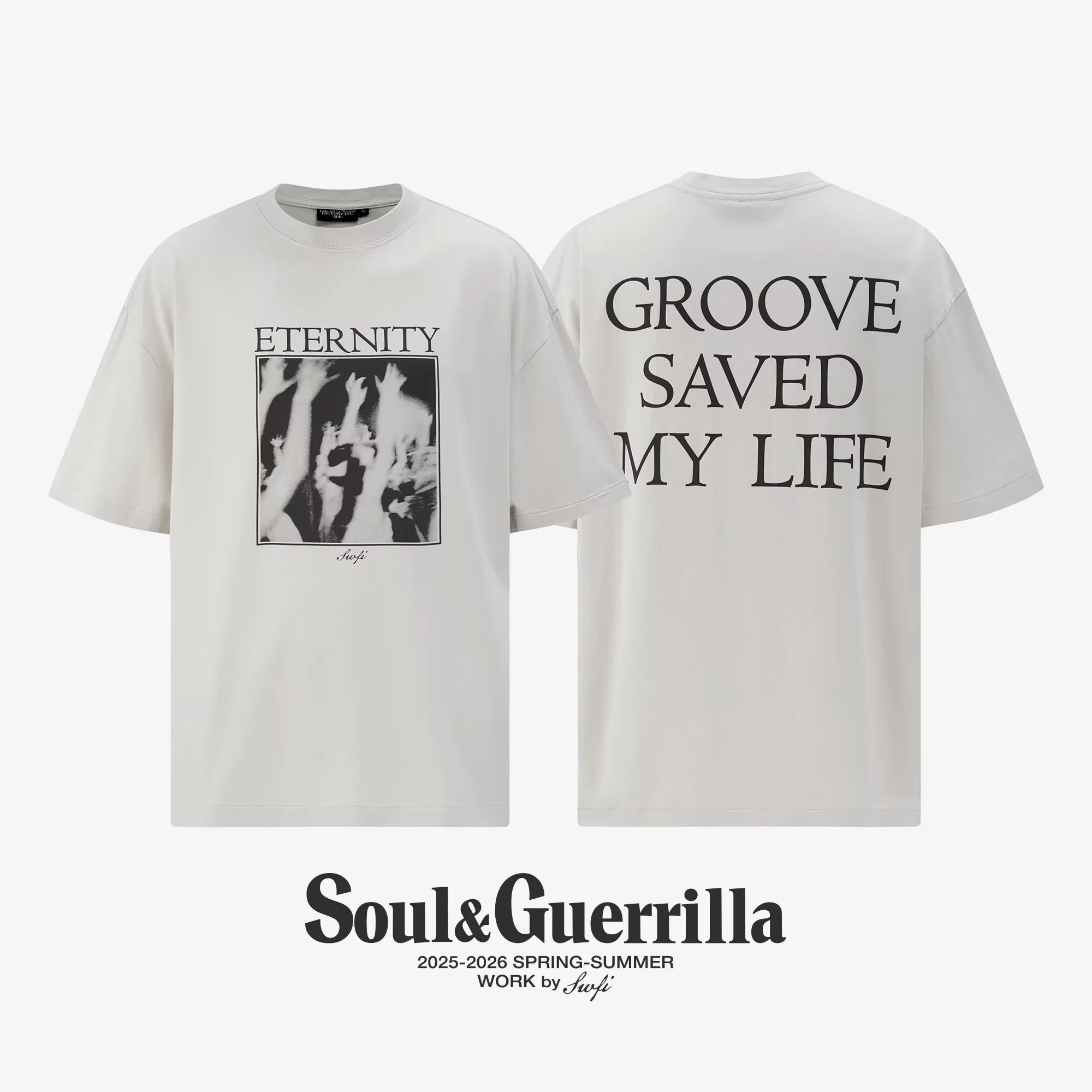 SWFI Far East Vintage Washed Boxy Cotton Graphic T-Shirt