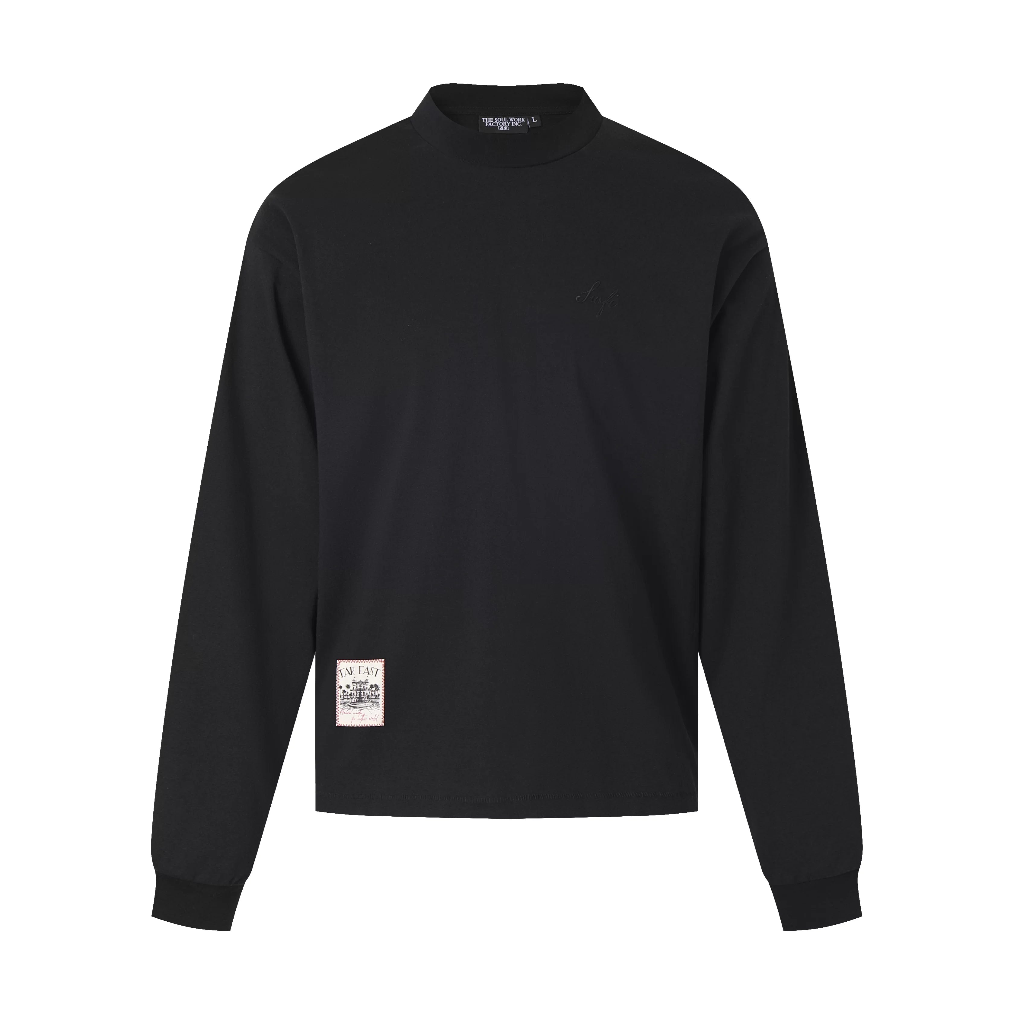SWFI Far East Heavyweight Cotton Embroidered Boxy Long Sleeve T-Shirt