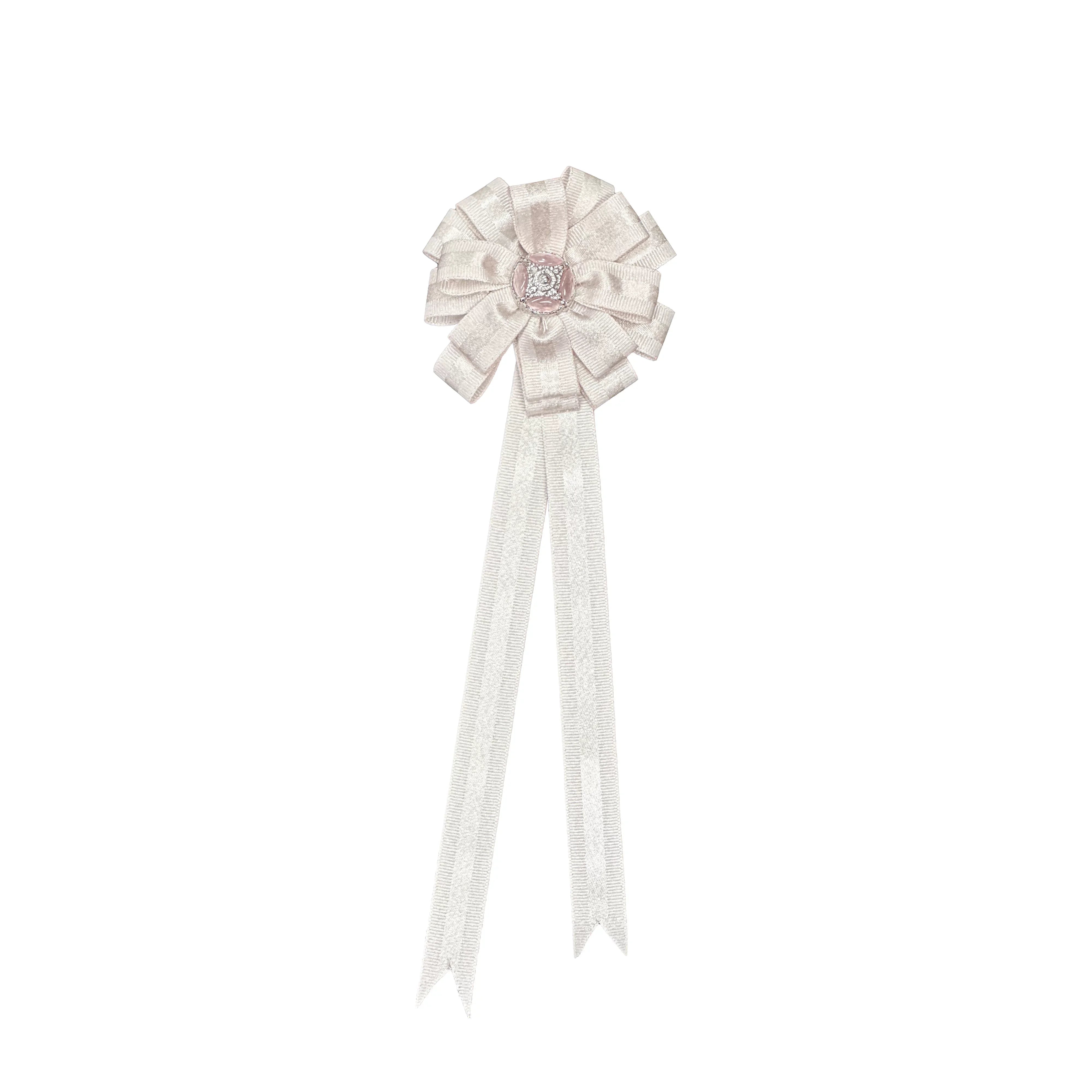 THELIGHT OFFICIAL Handmade Floral Badge Brooch Pair