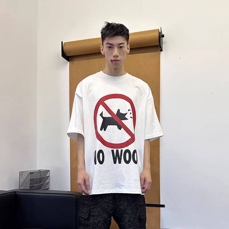 TRIANGLE PROJECT No Barking Oversized Heavyweight T-Shirt