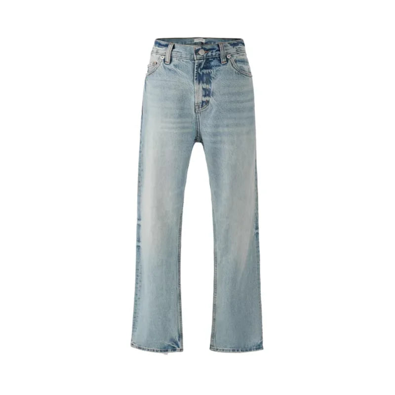 VLABMADE Light Blue Distressed Flared Jeans