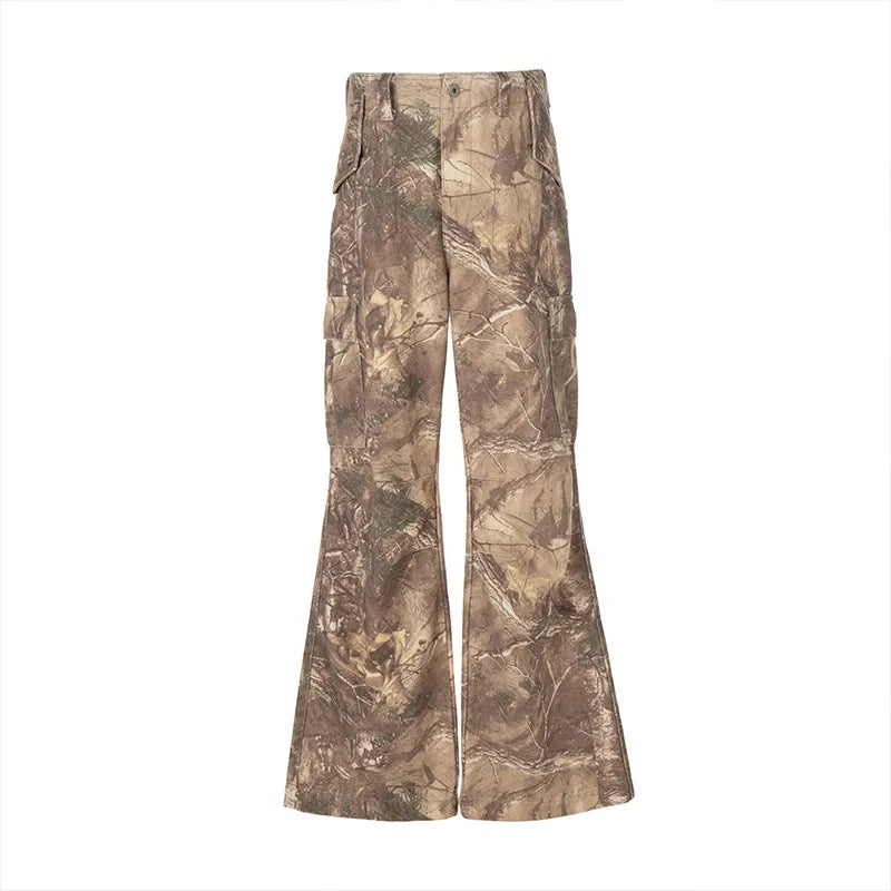 VLABMADE Camouflage Washed Heavyweight Cargo Pants