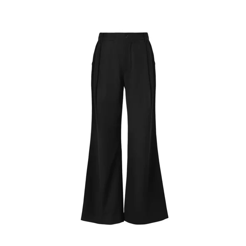 VLABMADE 3D Tailored Double-Pleated Flared Trousers