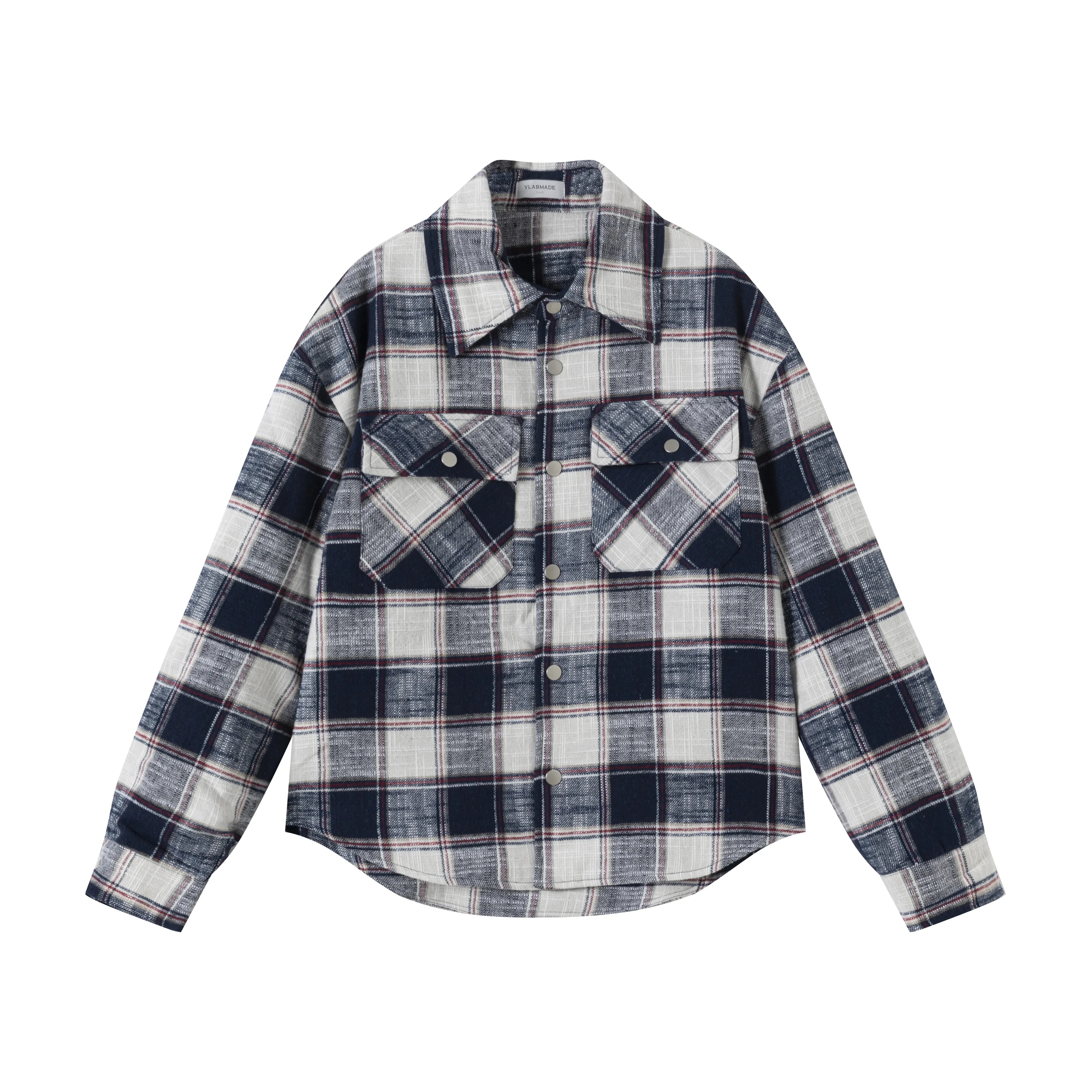 VLABMADE Plaid Quilted Shirt Jacket with 3M Thinsulate Insulation