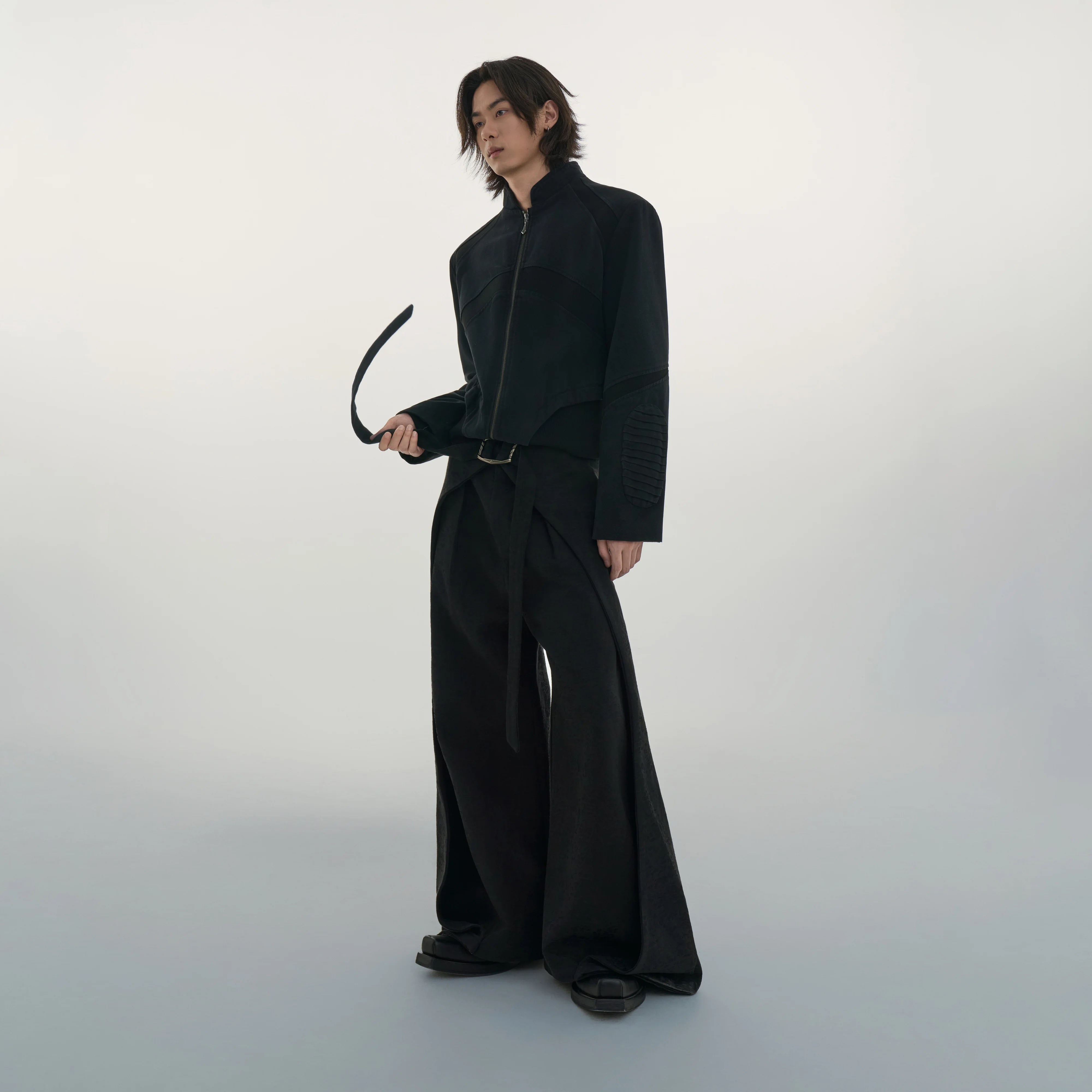 Y OFFICIAL Deconstructed Geometric Distressed Jacket