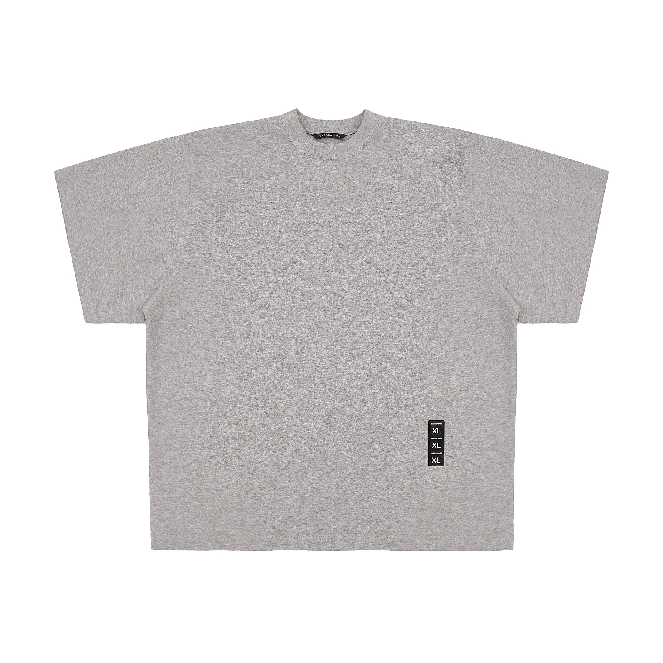 MASONPRINCE 380G Cotton Oversized Sticker Patch T-Shirt