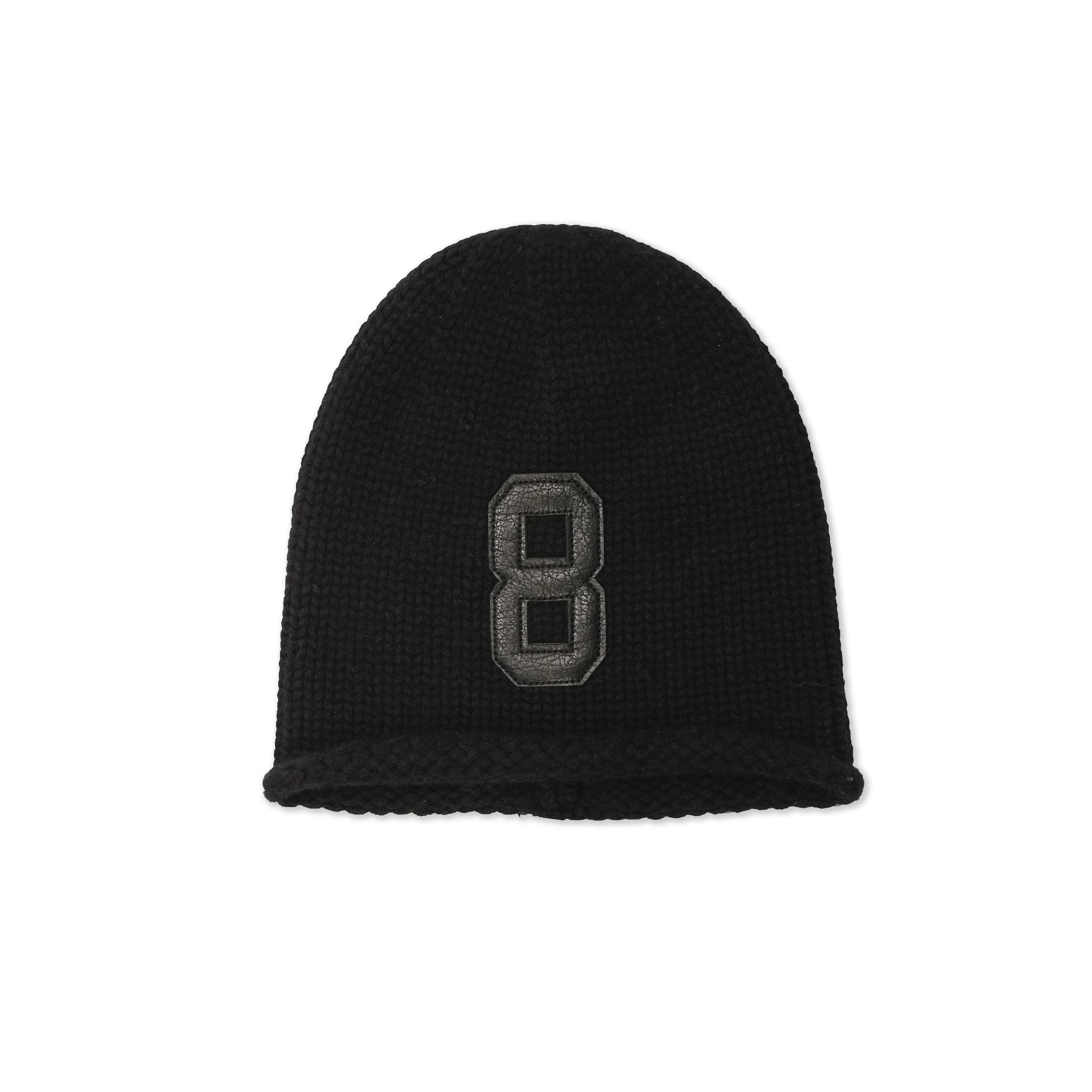 MASONPRINCE Vintage Wool Cuffed Beanie with Textured Patch
