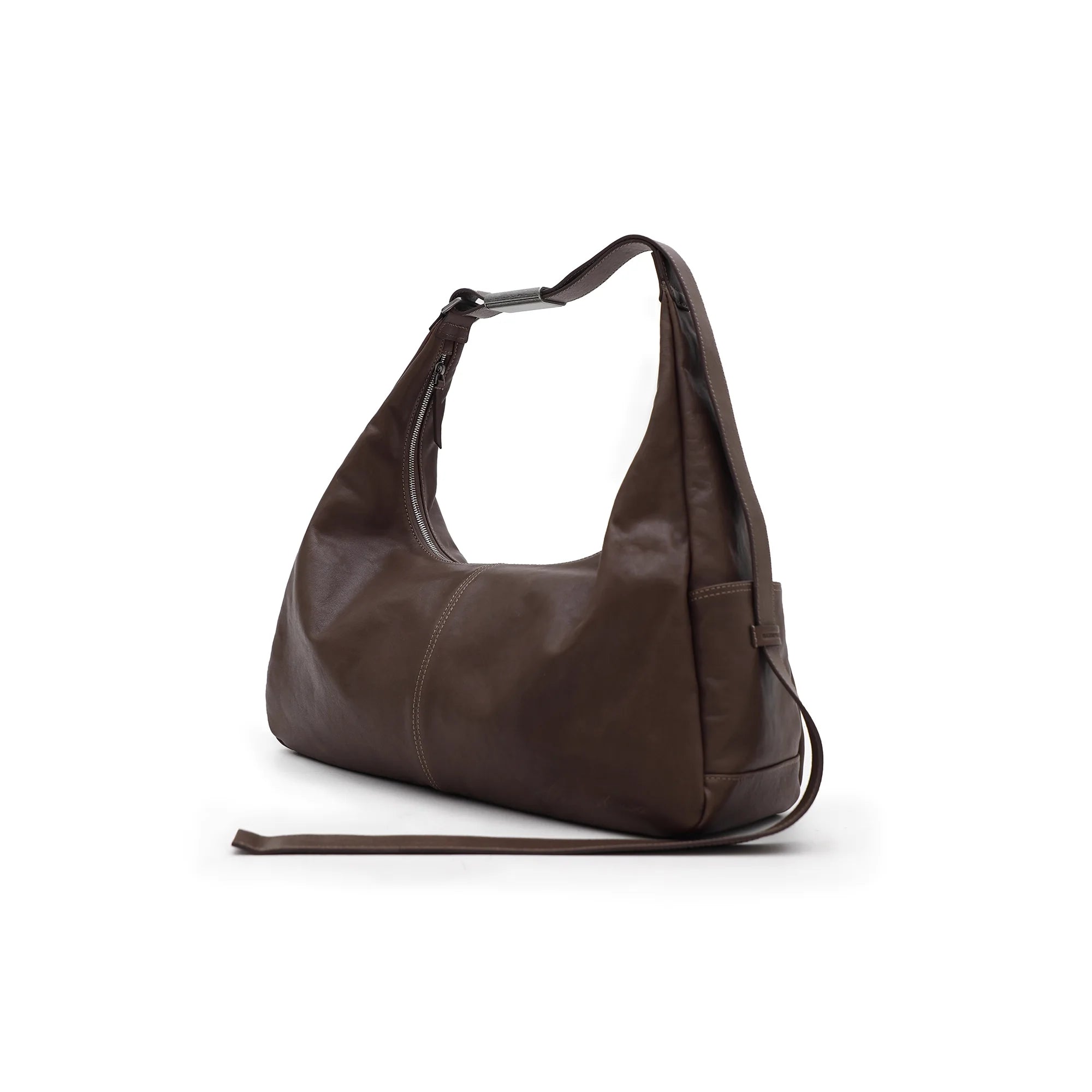 MASONPRINCE Relaxed Top-Grain Leather Dumpling Shoulder Bag