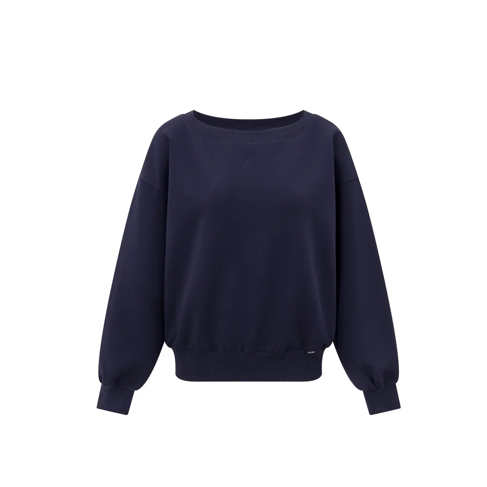 PUKI Two-Way Off-Shoulder Loose Fit Sweatshirt