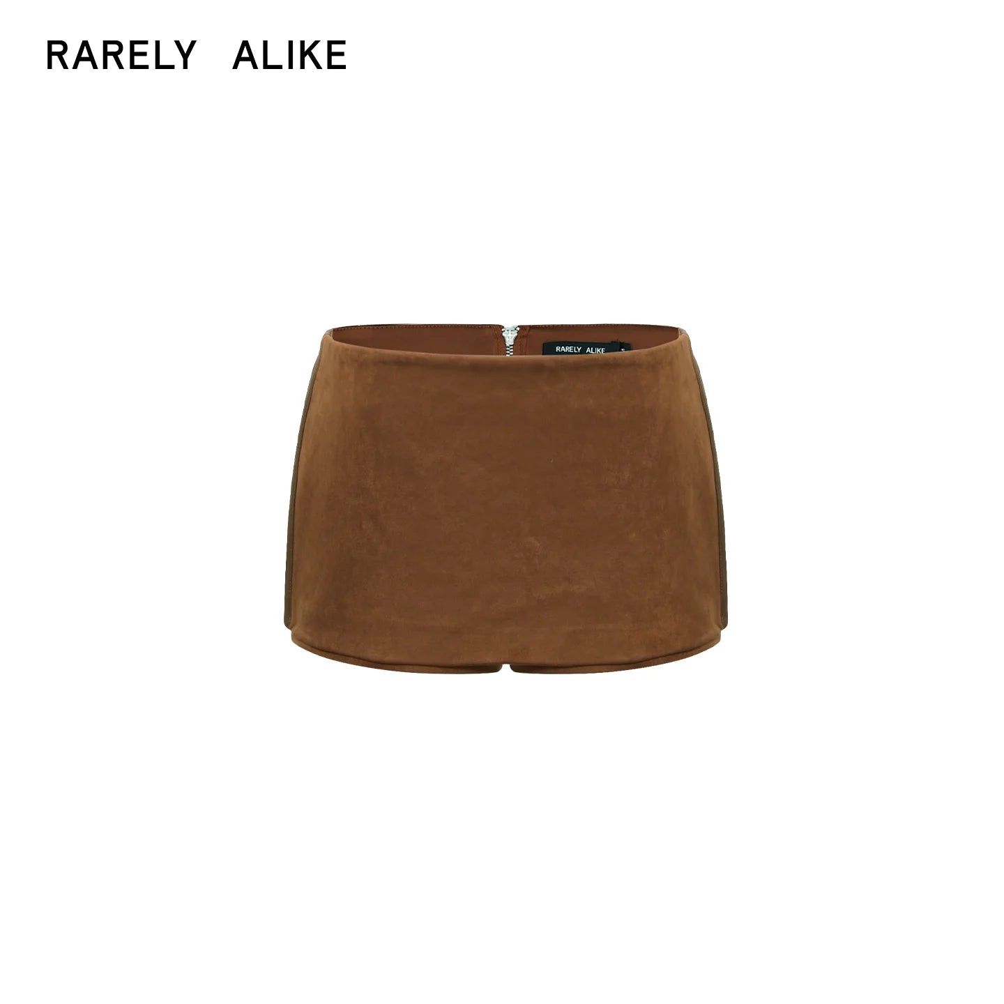 RARELY ALIKE Side Zipper Two-Way Mini Skort