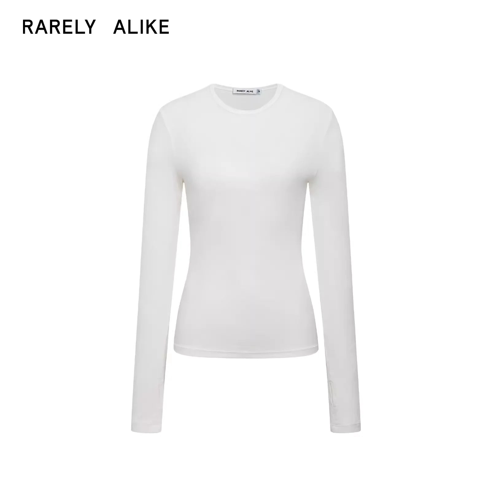 RARELY ALIKE Stretch Slim Fit Tencel Wool Knit Top - Black, White, Dark Gray