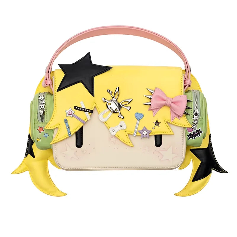 CFIERCE Cartoon Girl Shoulder Tote Crossbody Bag