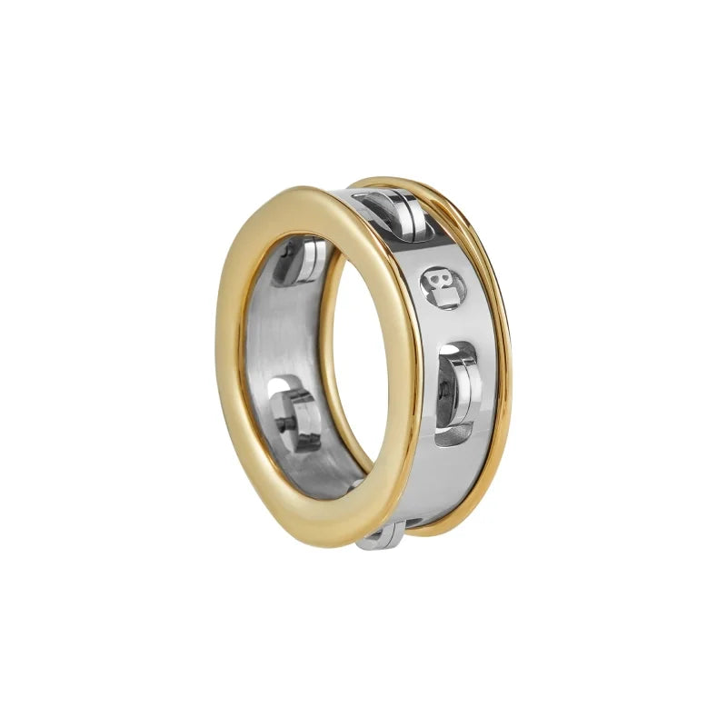 BLACKHEAD Hand-Cranked Rotating Skull Ring