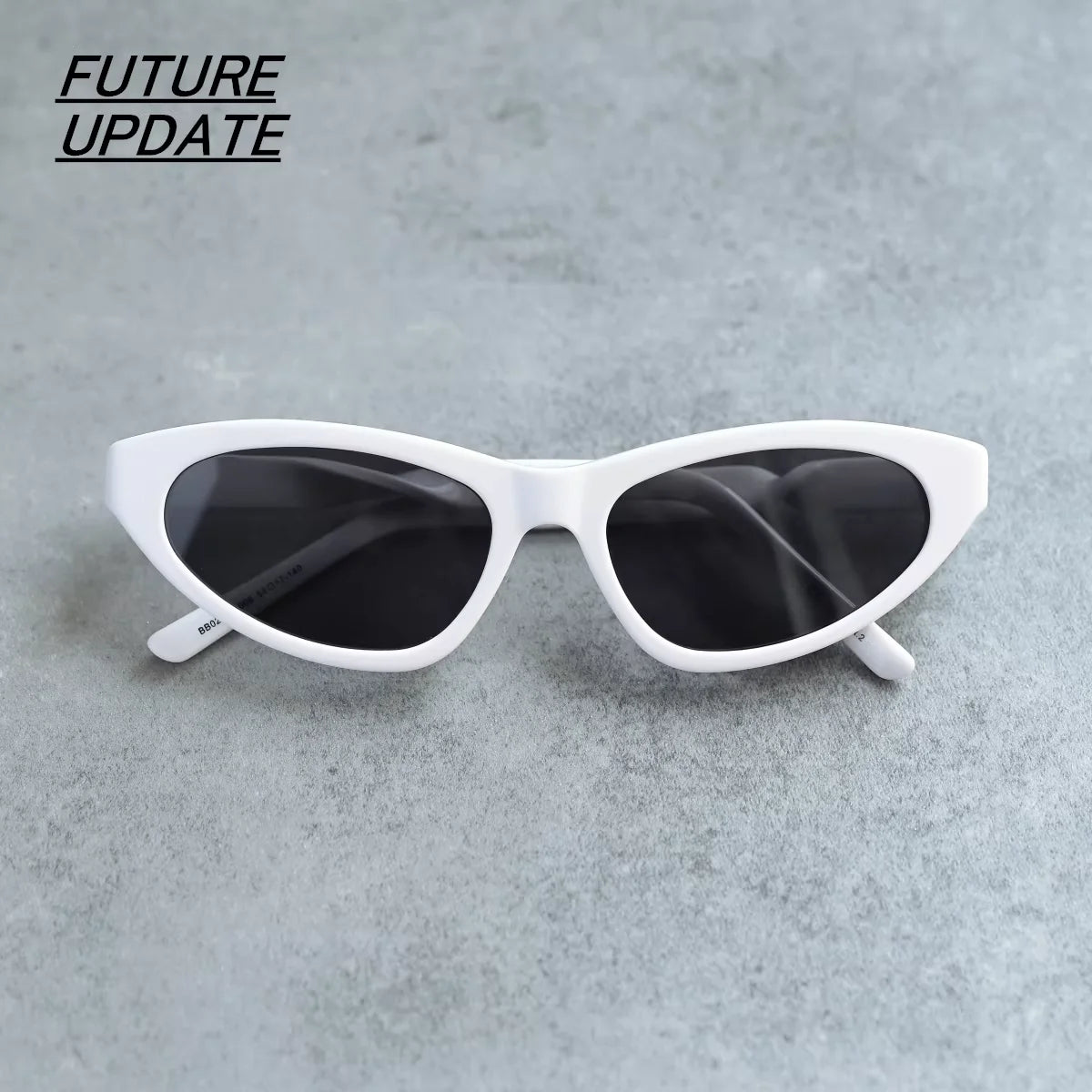 FUTURE UPDATE Y2K Futuristic Cat-Eye Sunglasses with Twisted Temples