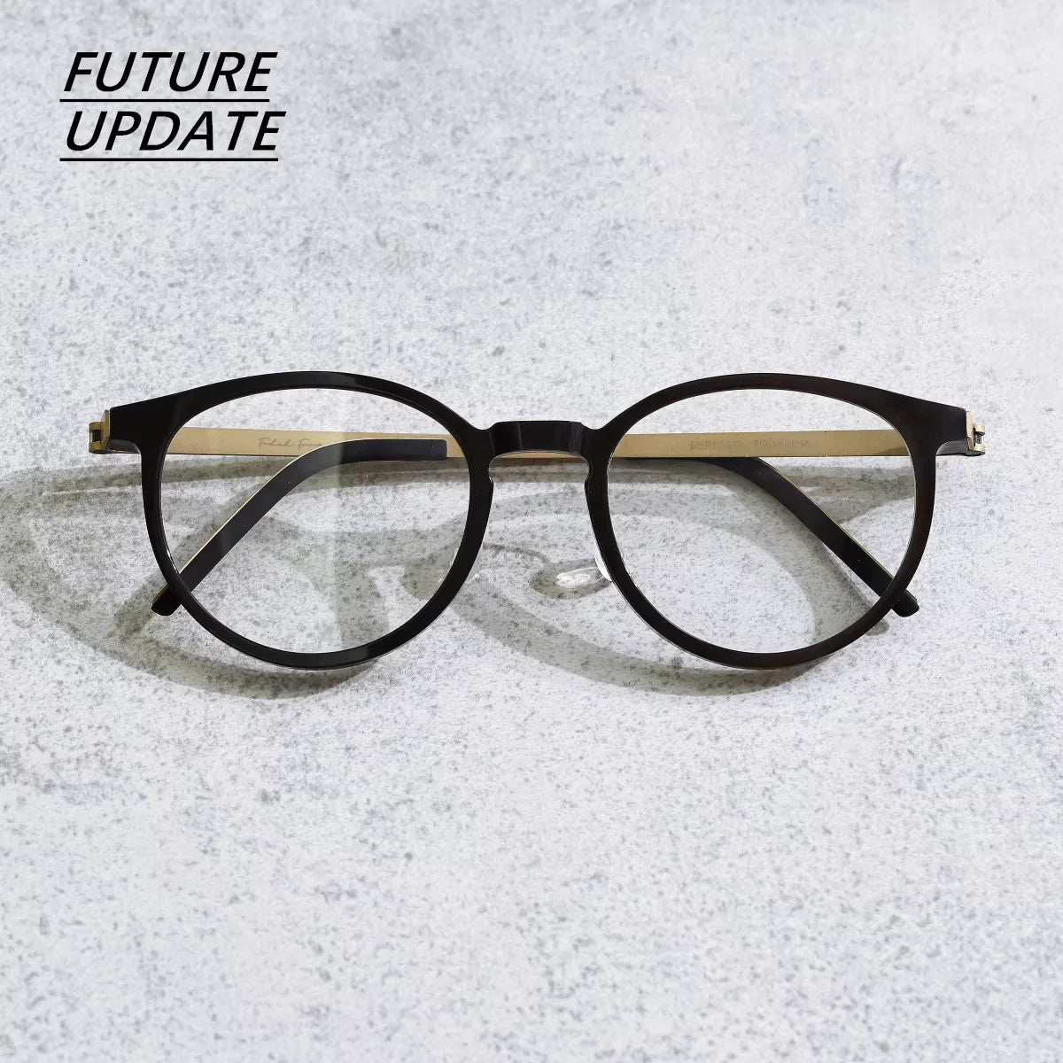FUTURE UPDATE Vintage Buffalo Horn Large Face Men's Eyeglass Frames