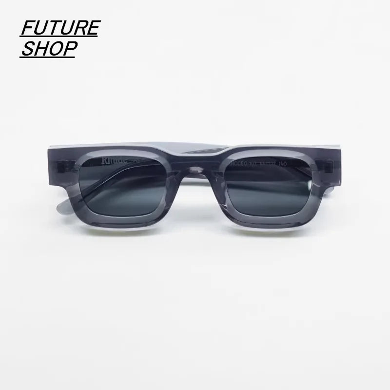 FUTURE UPDATE Retro Jelly Color Thick Frame Myopia Sunglasses