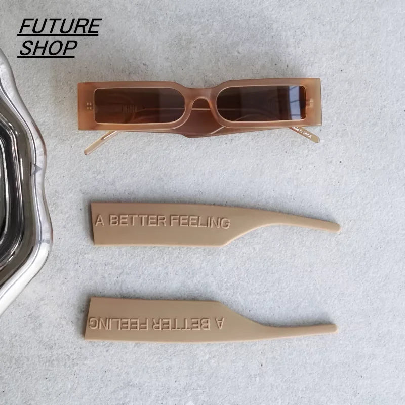 FUTURE UPDATE Slim Rectangular Unisex Acetate Eyeglass Frames for Myopia