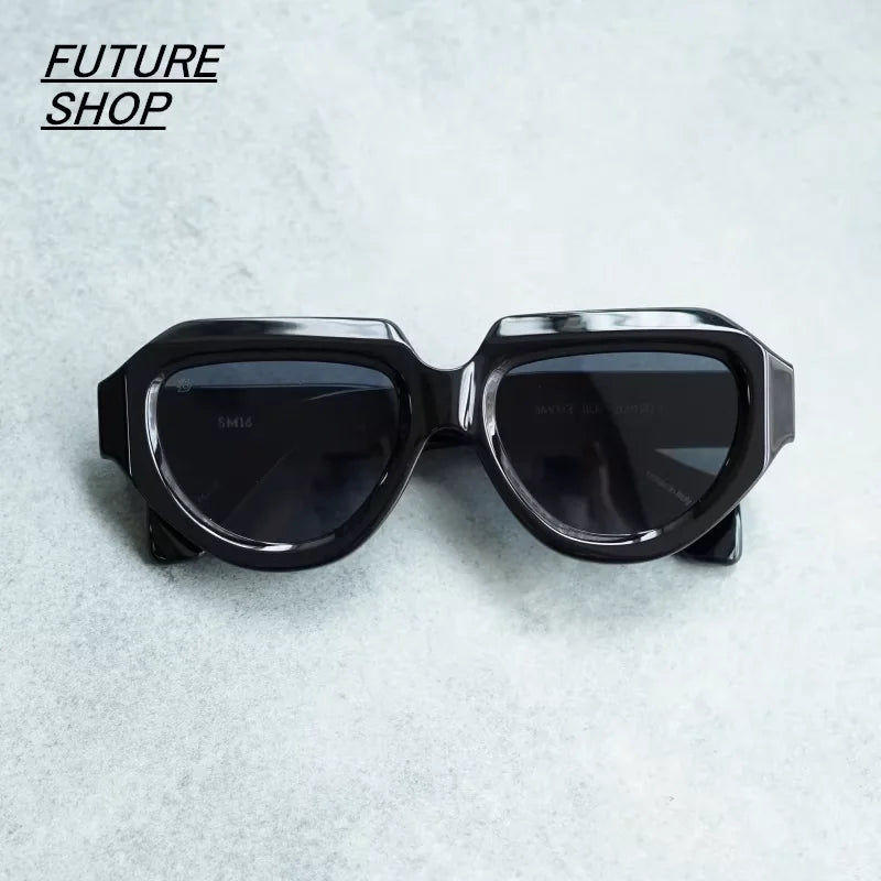 FUTURE UPDATE Unisex Futuristic Geometric Sunglasses with Bold Frames